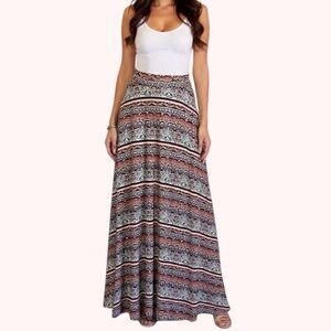 Multicolor Patterned Women's Skirt